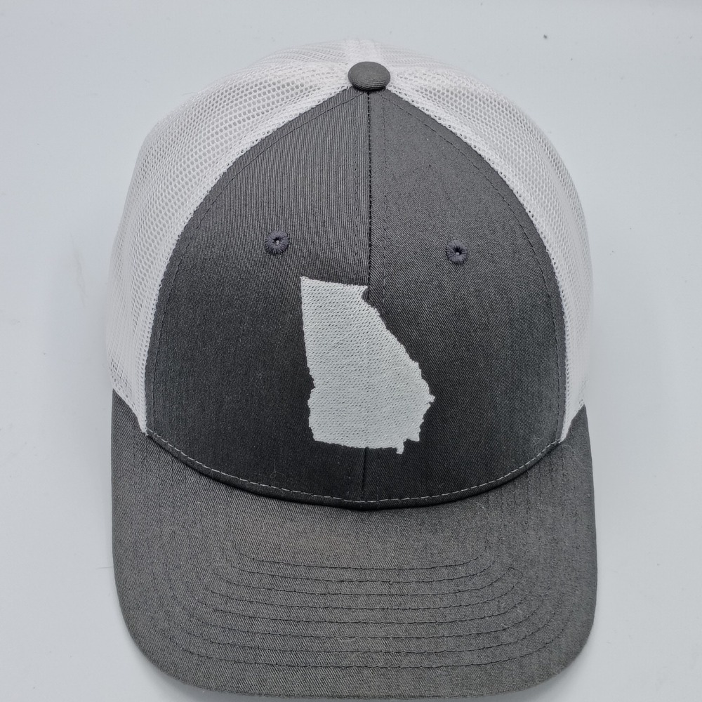 Richardson Unisex 115 Georgia State Outline Grey White MD/LG Snapback Hat